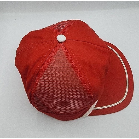 Vintage Union Pacific Trucker Hat Red/White Rope Embroidered USA - Picture 5 of 7